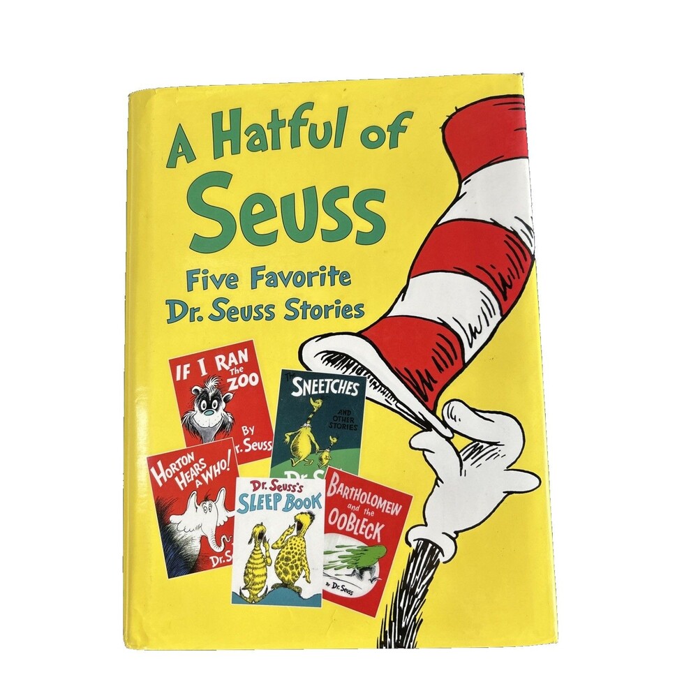 A Hatful of Seuss Book Five Favorite Dr. Seuss Stories Hardback Collection Rare
